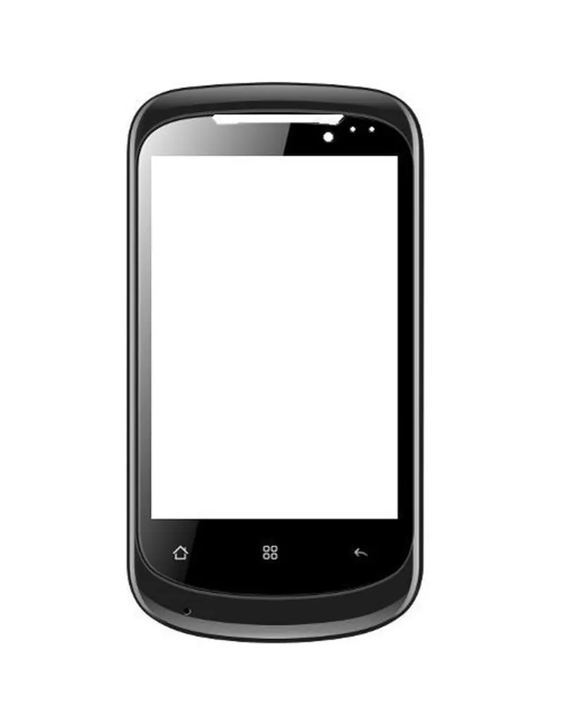 Front Glass for Celkon A107 Plus - Black — image 1