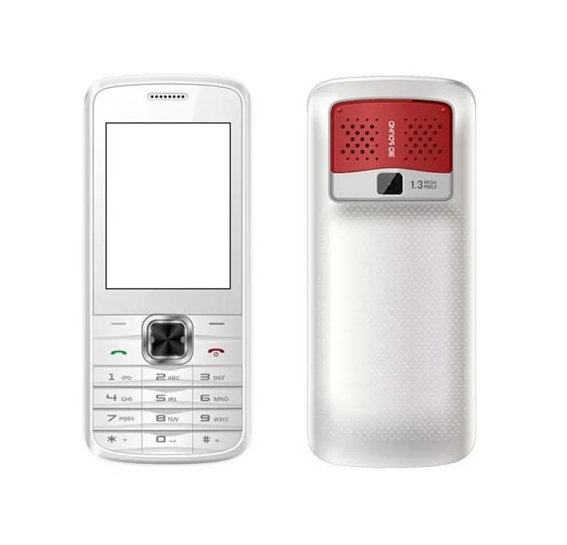 Full Body Housing for Celkon C19 - White & Red — image 1