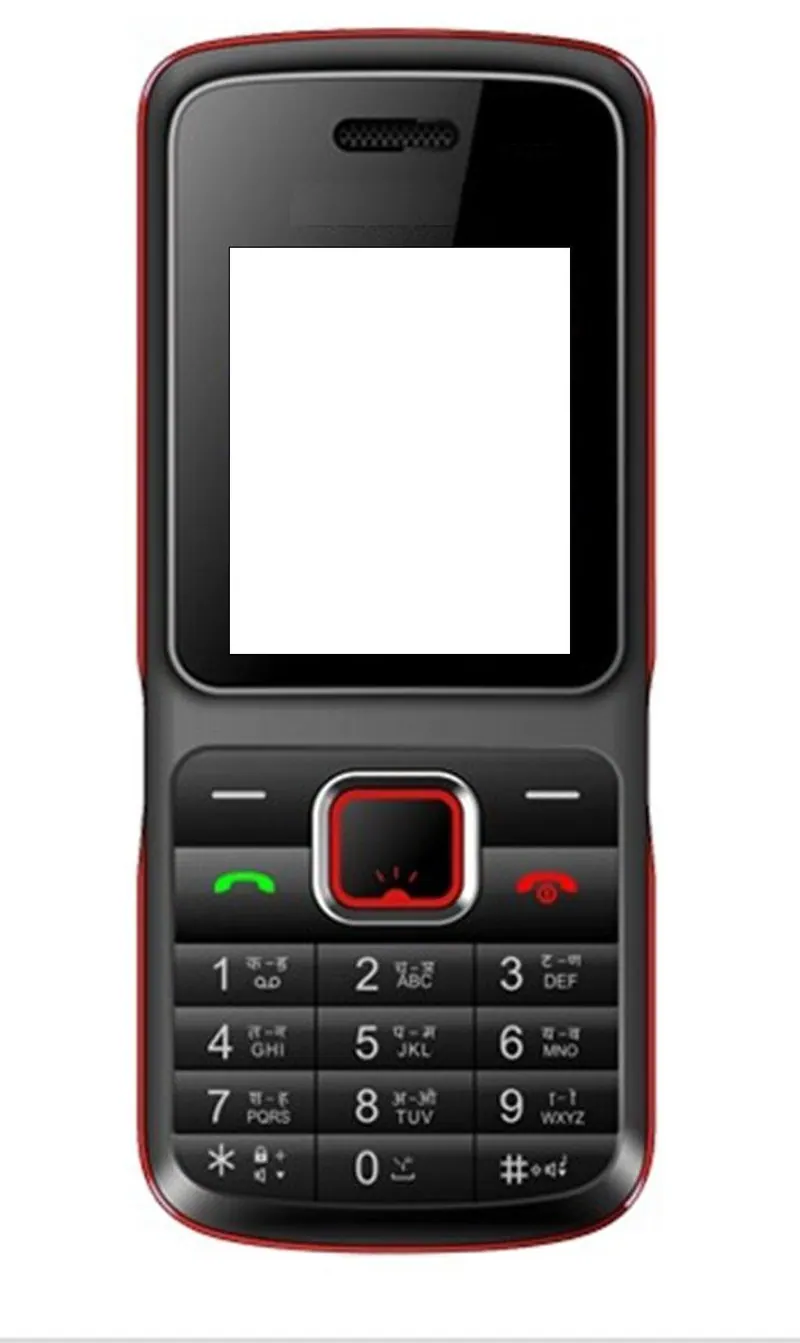 Full Body Housing for Celkon C355 - Black & Red — image 1