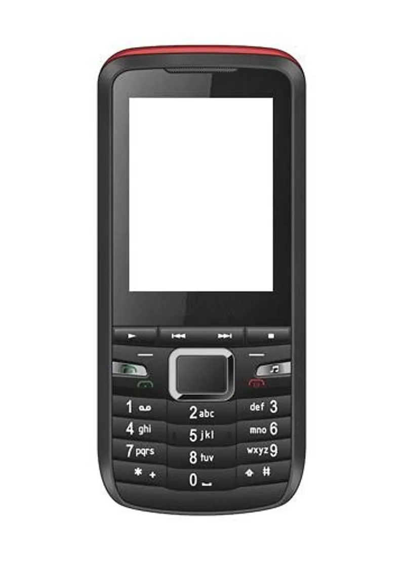 Full Body Housing for Celkon C606 - Black & Red — image 1