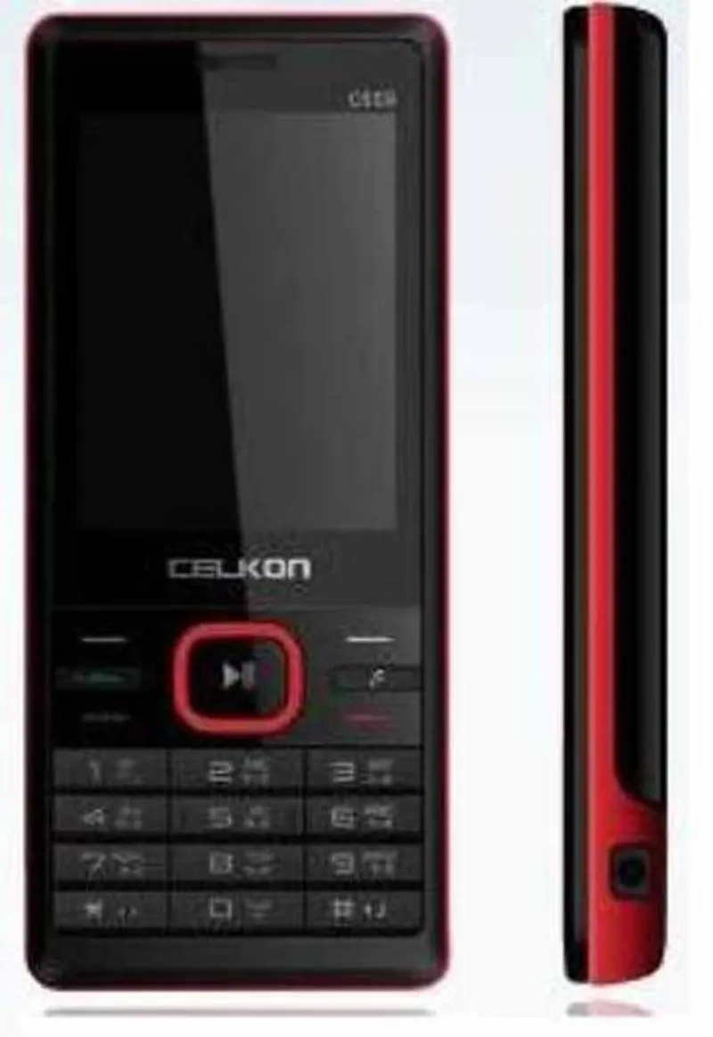 Full Body Housing for Celkon C669 - Black & Red — image 1