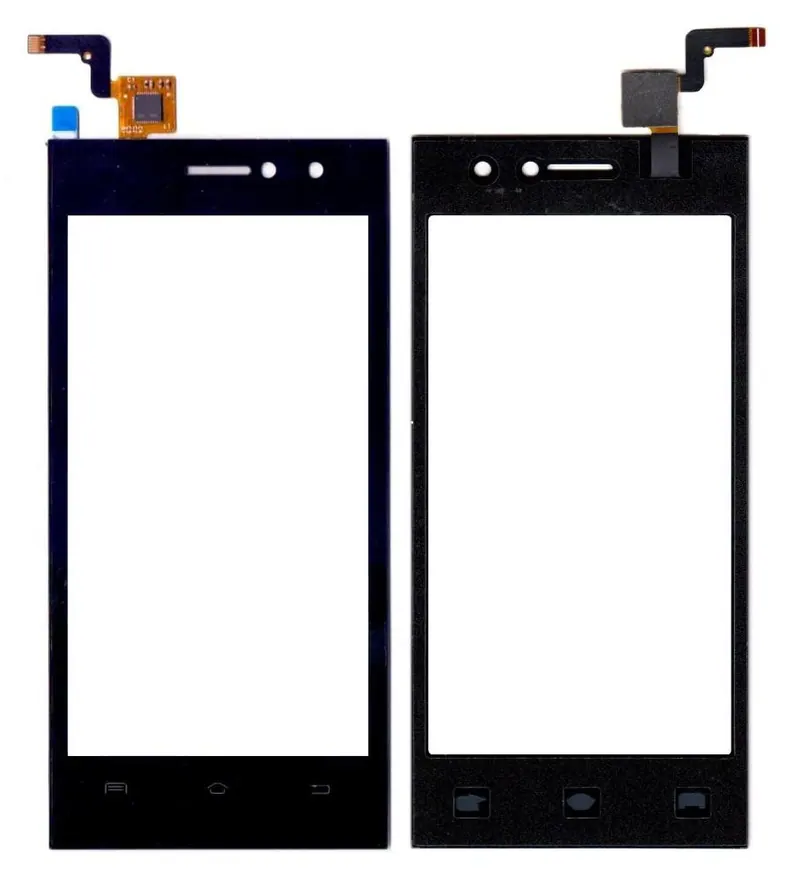 Touch Screen Digitizer for Lava A76 - Black — image 1