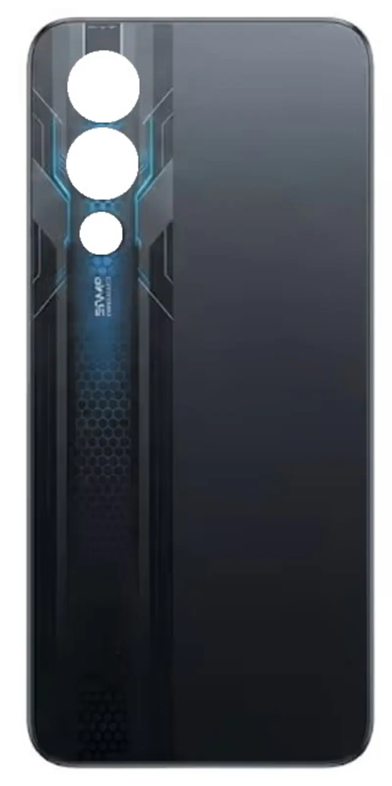 Back Panel Cover for Lava Play Max - Black — image 1