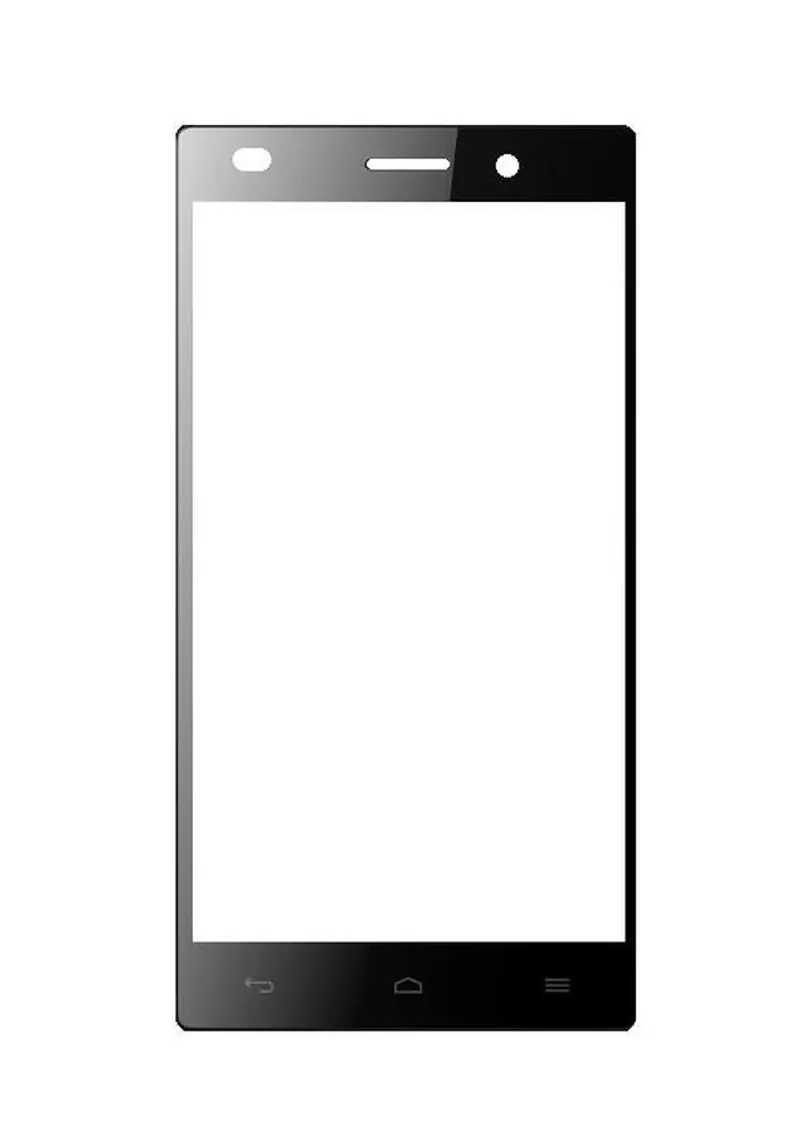 Front Glass for Intex Aqua Power Plus - Black — image 1