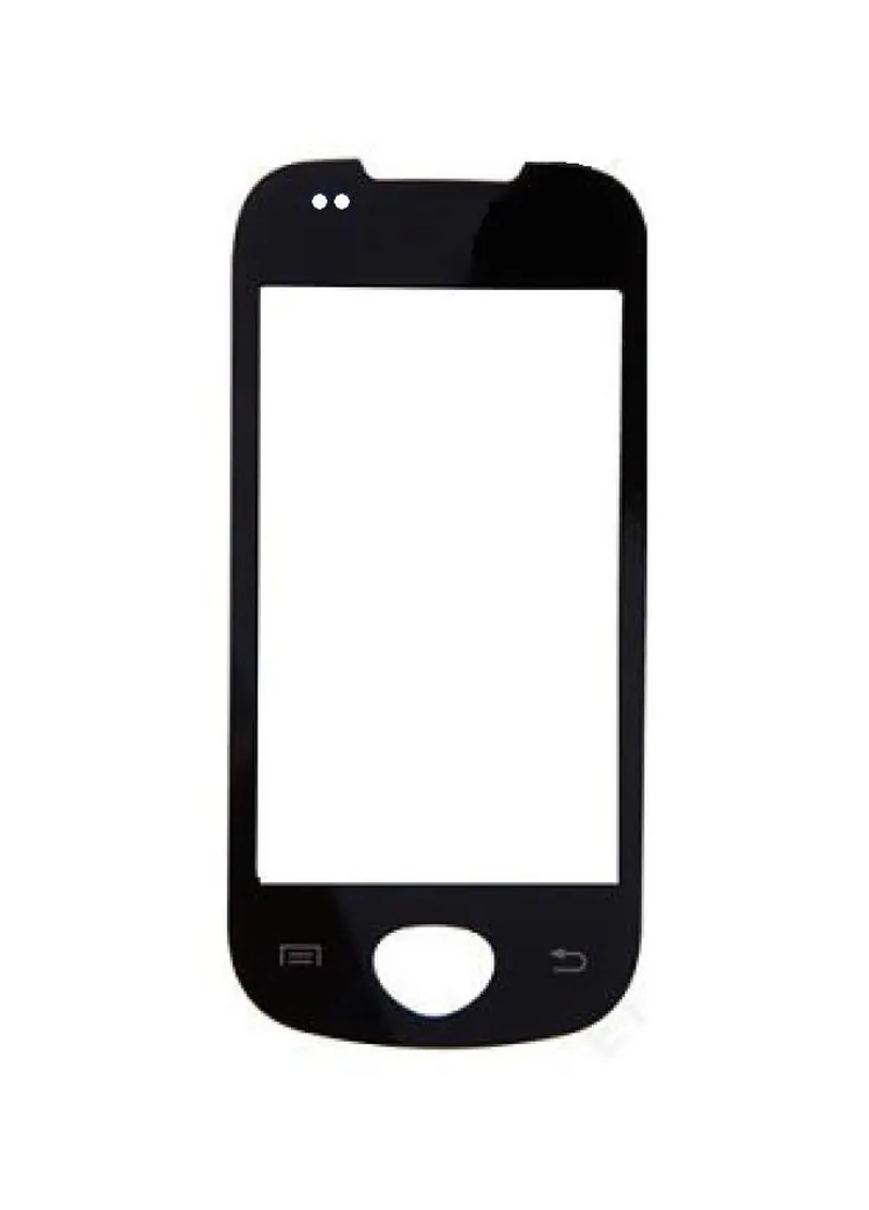 Front Glass for Samsung I5801 Galaxy Apollo - Black — image 1