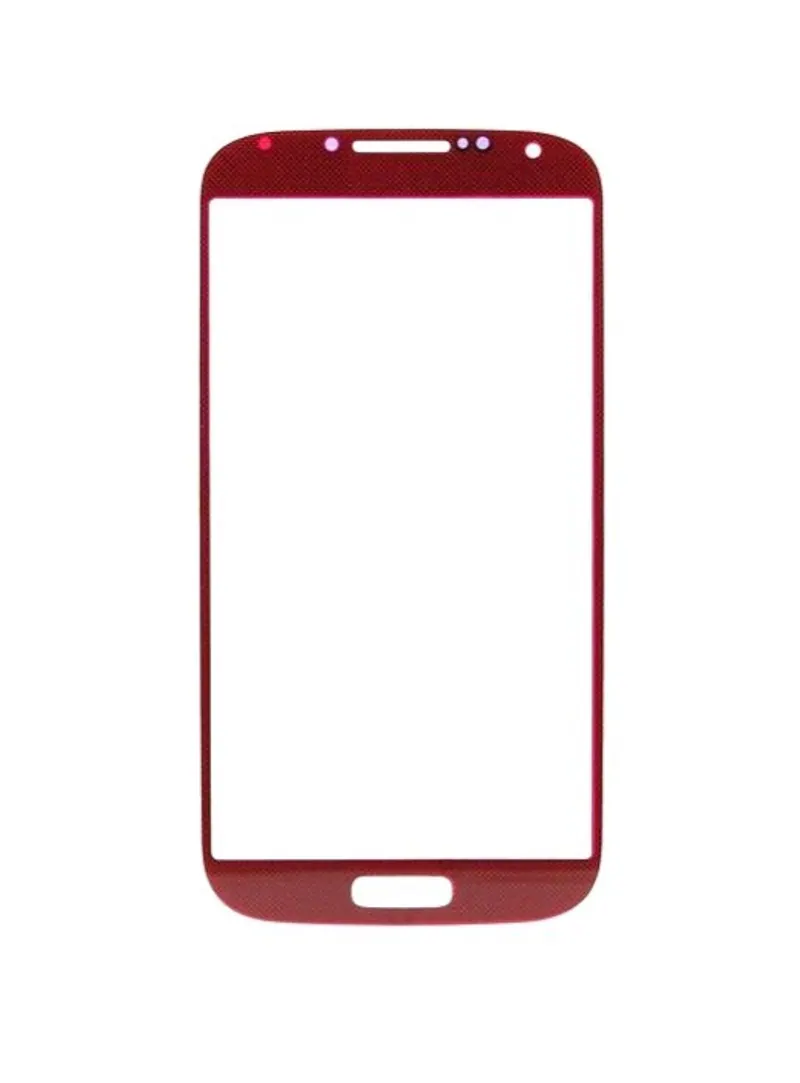 Front Glass for Samsung I9502 Galaxy S4 - Red — image 1