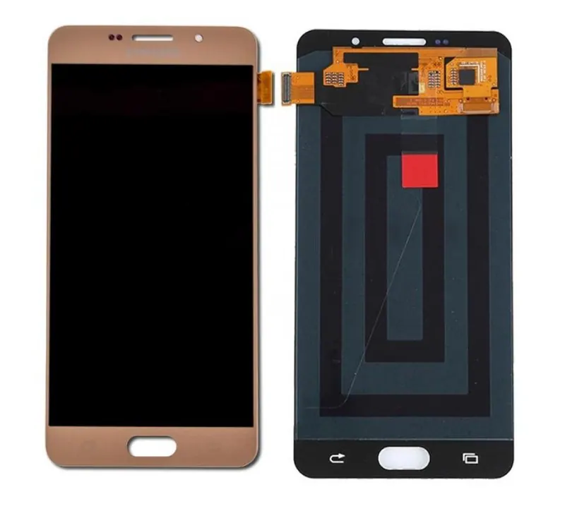Display for Samsung Galaxy A7 2016 - Gold (Combo Folder) — image 1