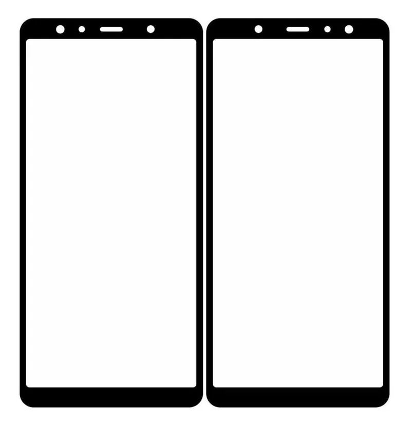 Front Glass for Samsung Galaxy A7 2018 - Blue — image 1