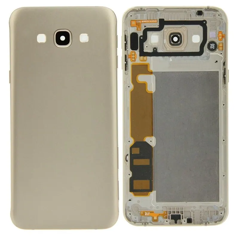 Back Panel Cover for Samsung Galaxy A8 Duos - Gold — image 1