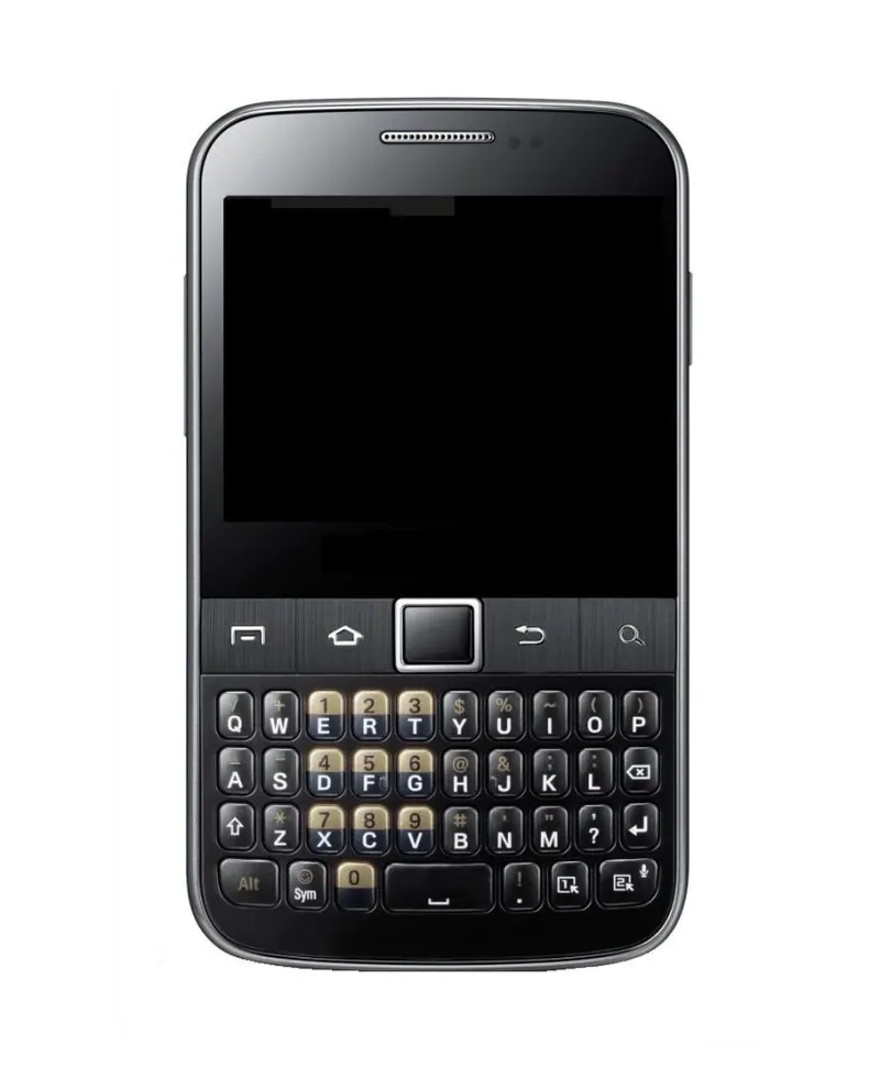 LCD Frame Middle Chassis for Samsung Galaxy Y Pro Duos B5512 - Black — image 1