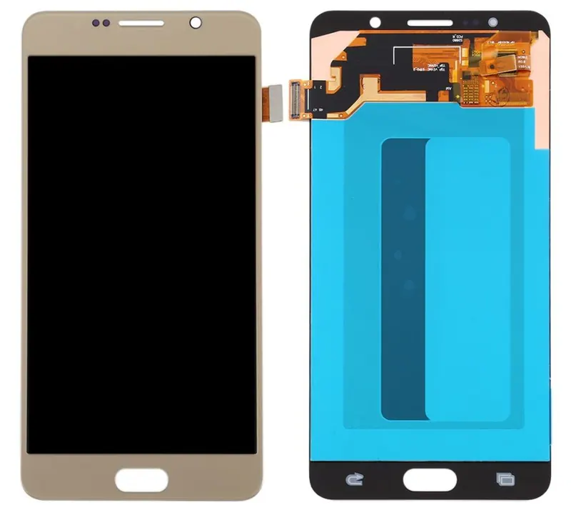 Display for Samsung Galaxy Note5 Duos - Gold (Combo Folder) — image 1