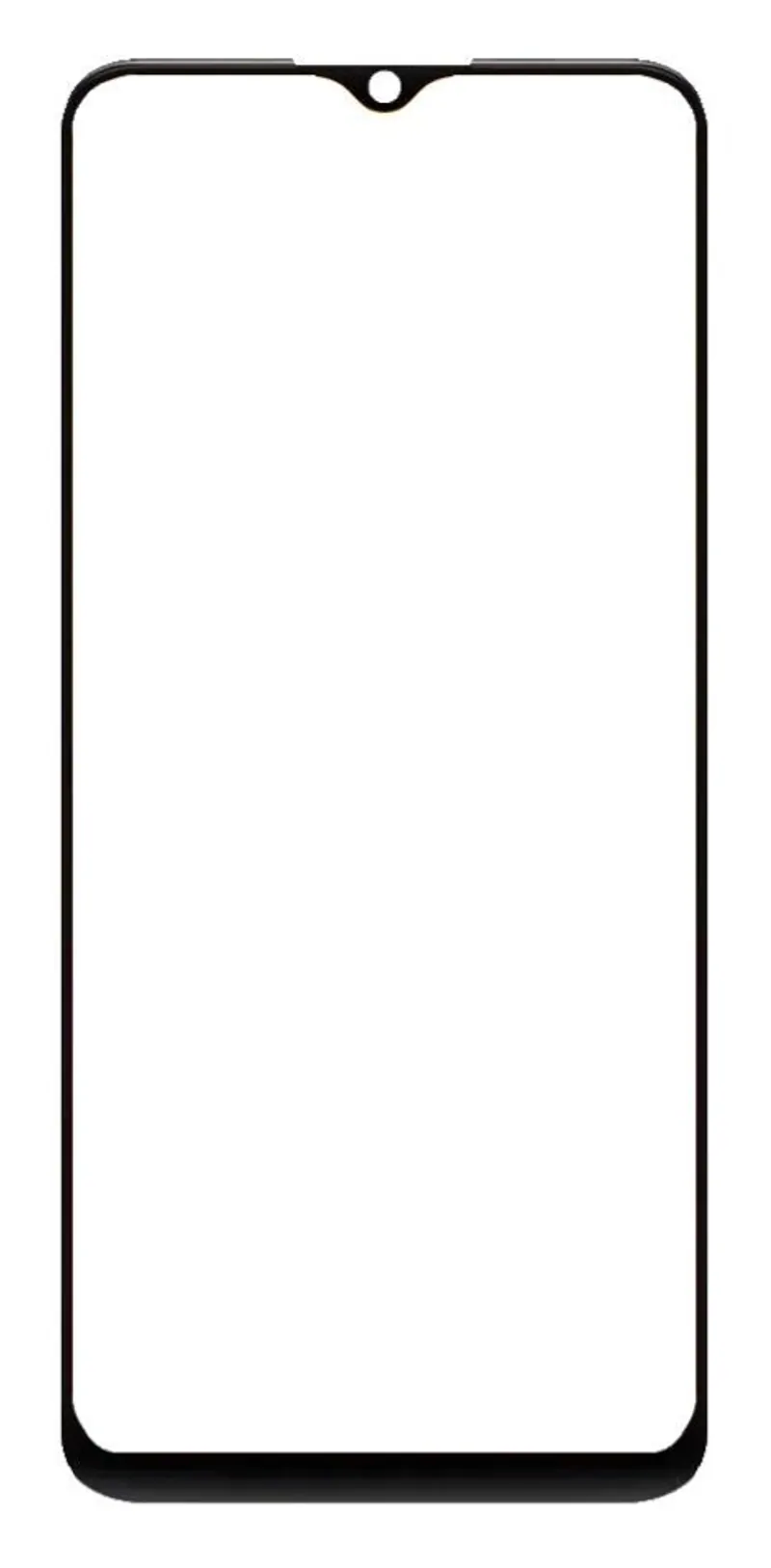 Front Glass for Samsung Galaxy F04 - Black — image 1