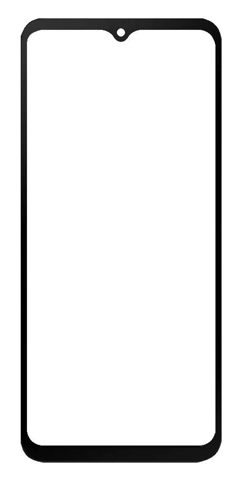 Front Glass for Samsung Galaxy Xcover6 Pro - Black — image 1
