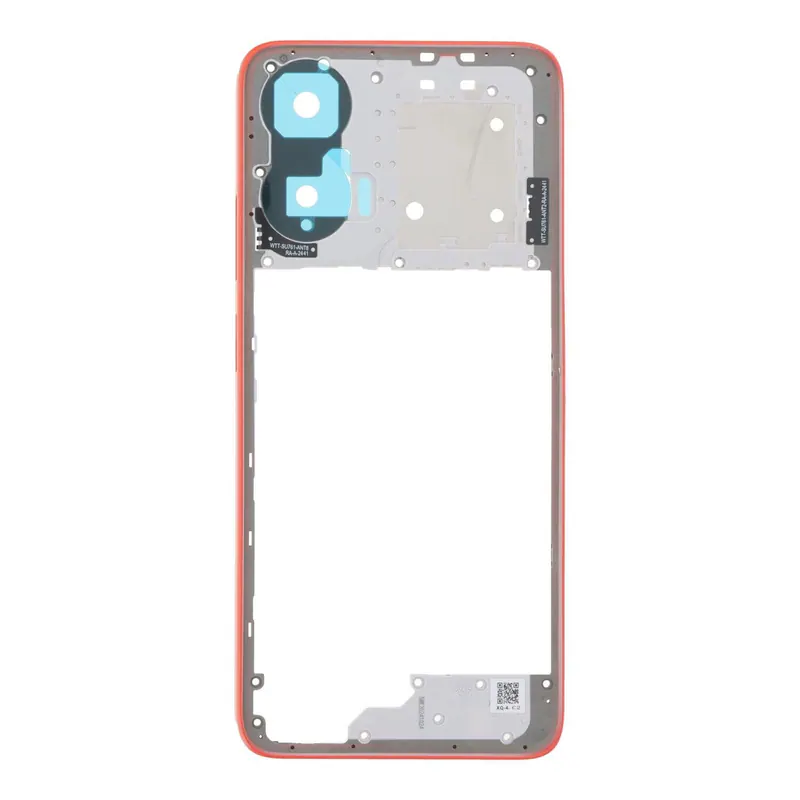 Middle Frame Ring Only for Motorola Moto G35 5G Red — image 1