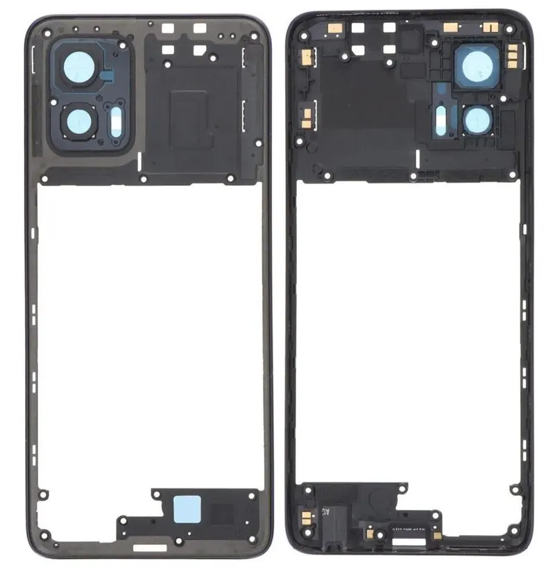 Middle Frame Ring Only for Motorola Moto G73 Blue — image 1