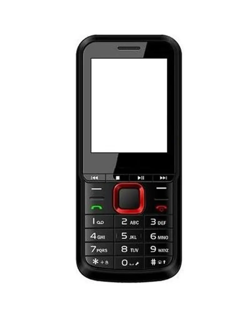 Full Body Housing for Karbonn K309 Boombastic - Black & Red — image 1