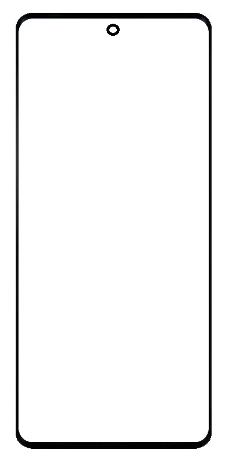 Front Glass for Motorola Edge 2024 - Black — image 1