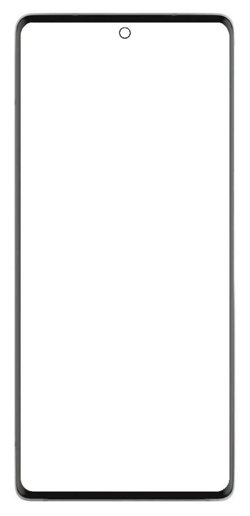 Front Glass for Motorola Edge 30 Ultra  - Black — image 1