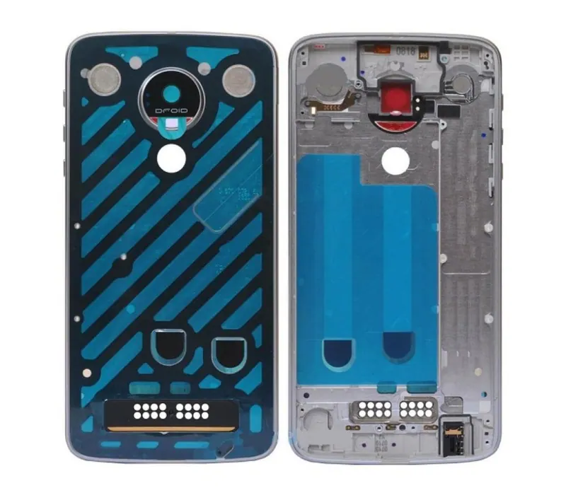 LCD Frame Middle Chassis for Motorola Moto Z2 Play - Blue — image 1
