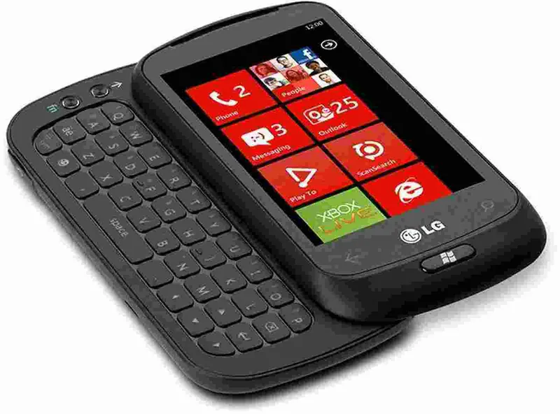 Display for LG C900 Optimus 7Q - Black (Combo Folder) — image 1