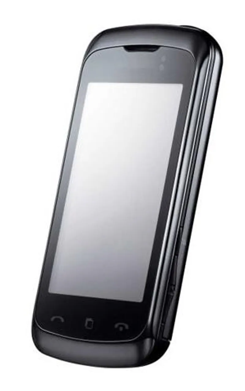 LCD Frame Middle Chassis for LG KM555E - Black — image 1