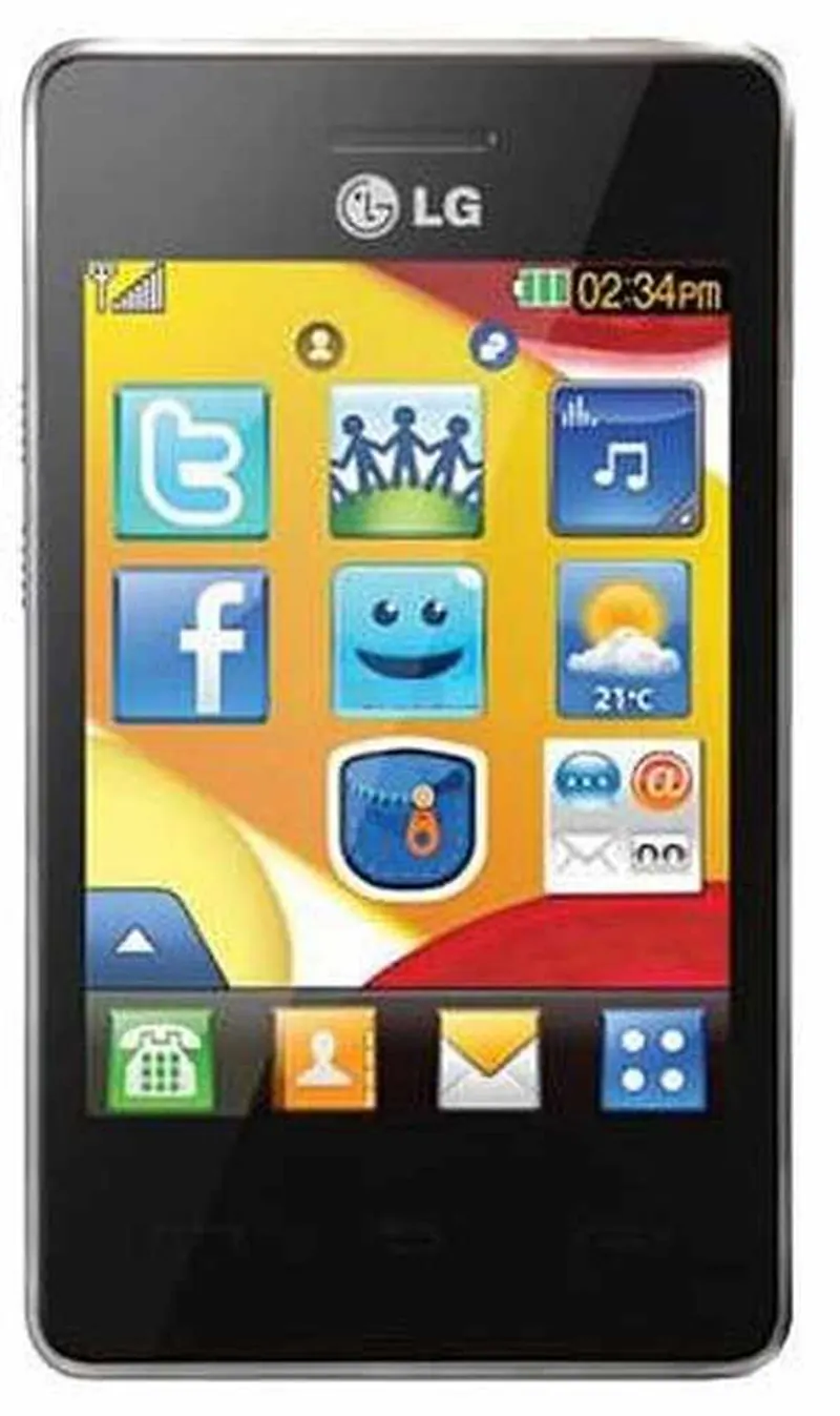 Display for LG T385 - Black (Combo Folder) — image 1