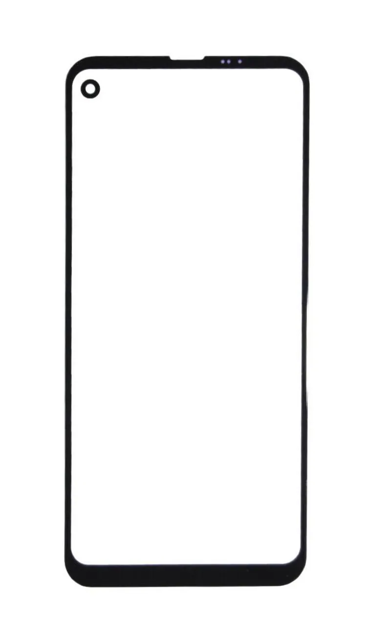 Front Glass for LG Q70 - Black — image 1