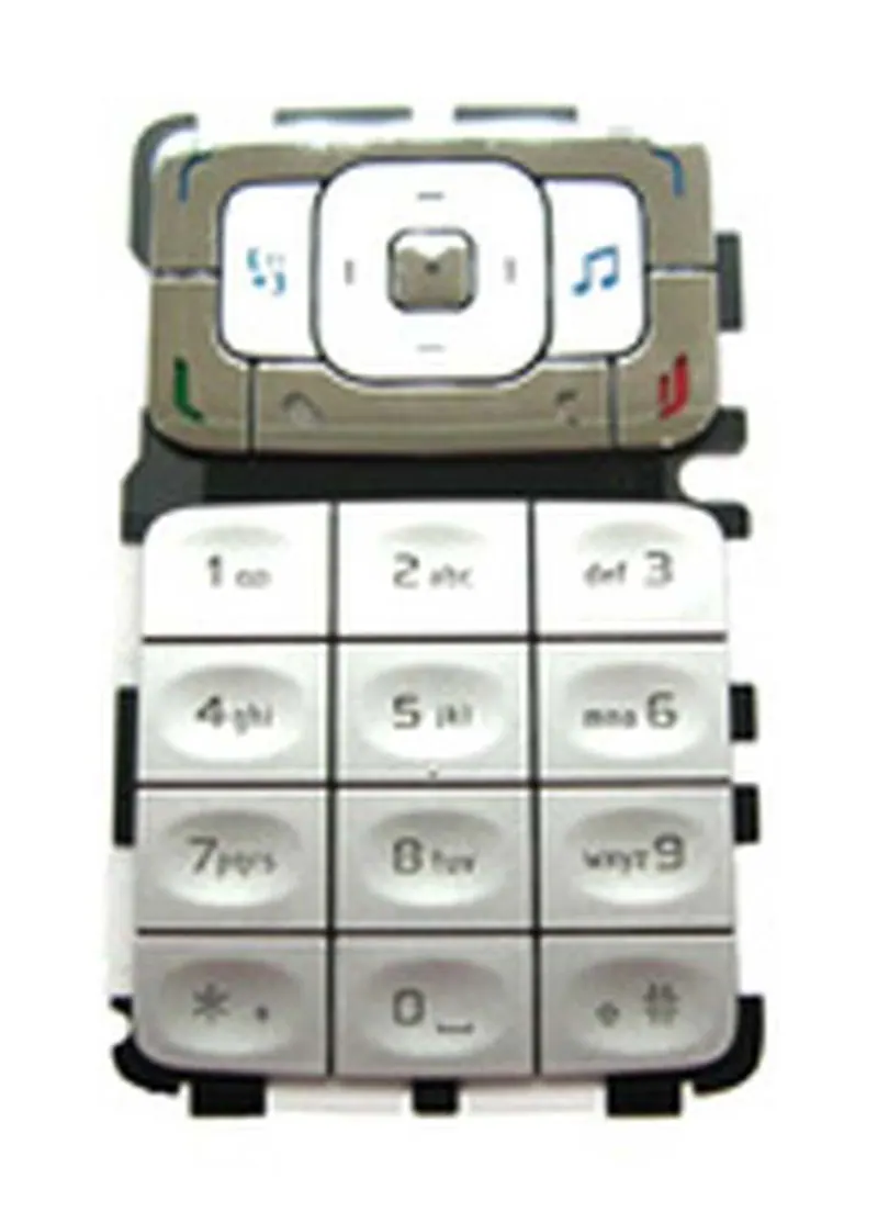 Keypad For Nokia N75 - Silver — image 1
