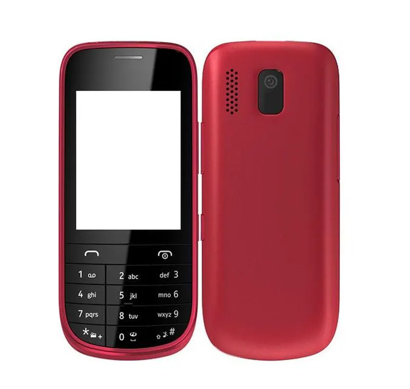 Full Body Housing for Nokia Asha 203 - Red — image 1