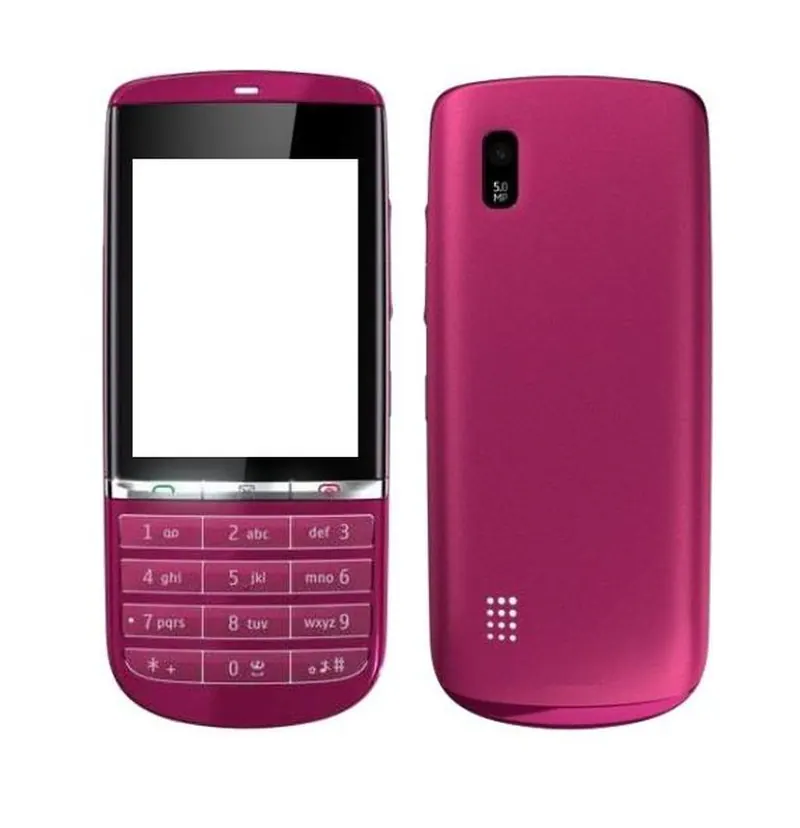Full Body Housing for Nokia Asha 300 - Pink — image 1