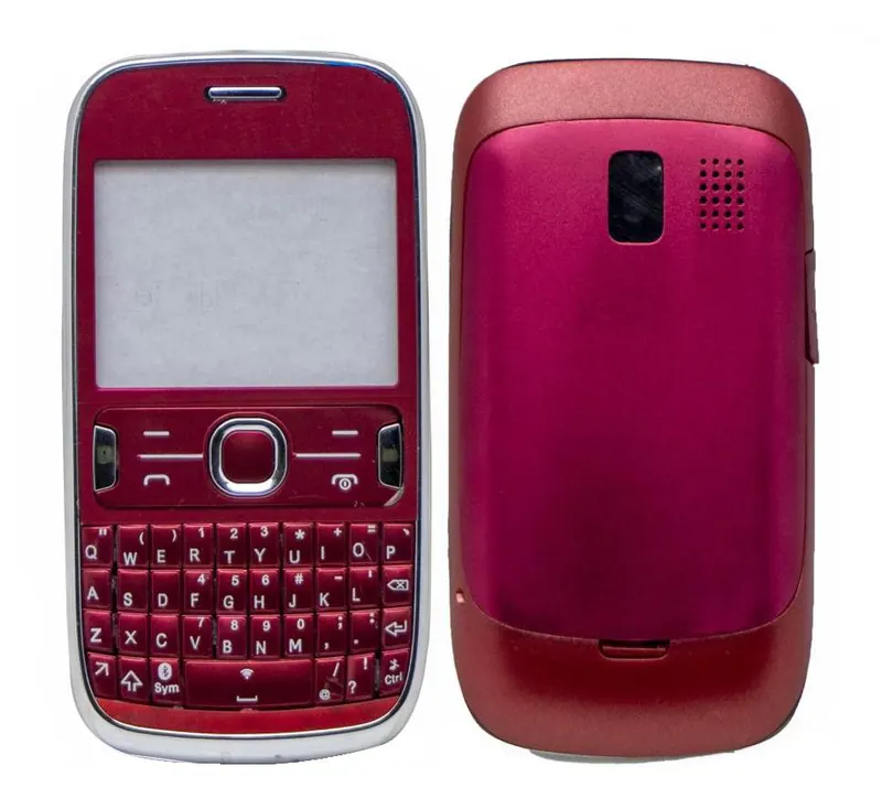 Full Body Housing for Nokia Asha 302 Plum Red — image 1