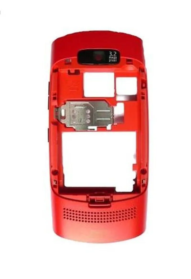 LCD Frame Middle Chassis for Nokia Asha 303 - Red — image 1