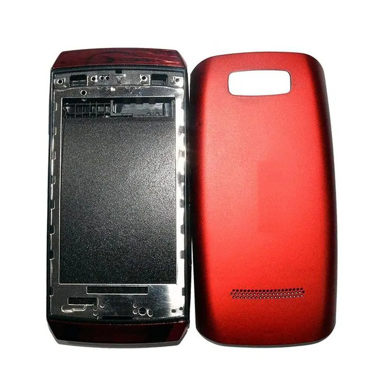 Full Body Housing for Nokia Asha 306 - Red — image 1