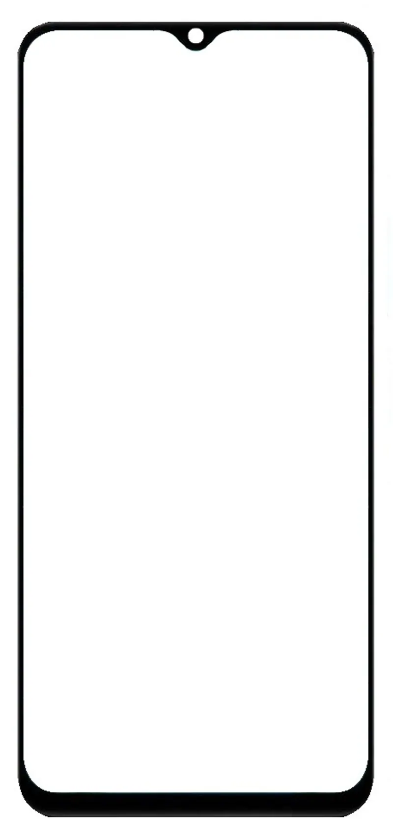 Front Glass for Vivo Y18e - Black — image 1