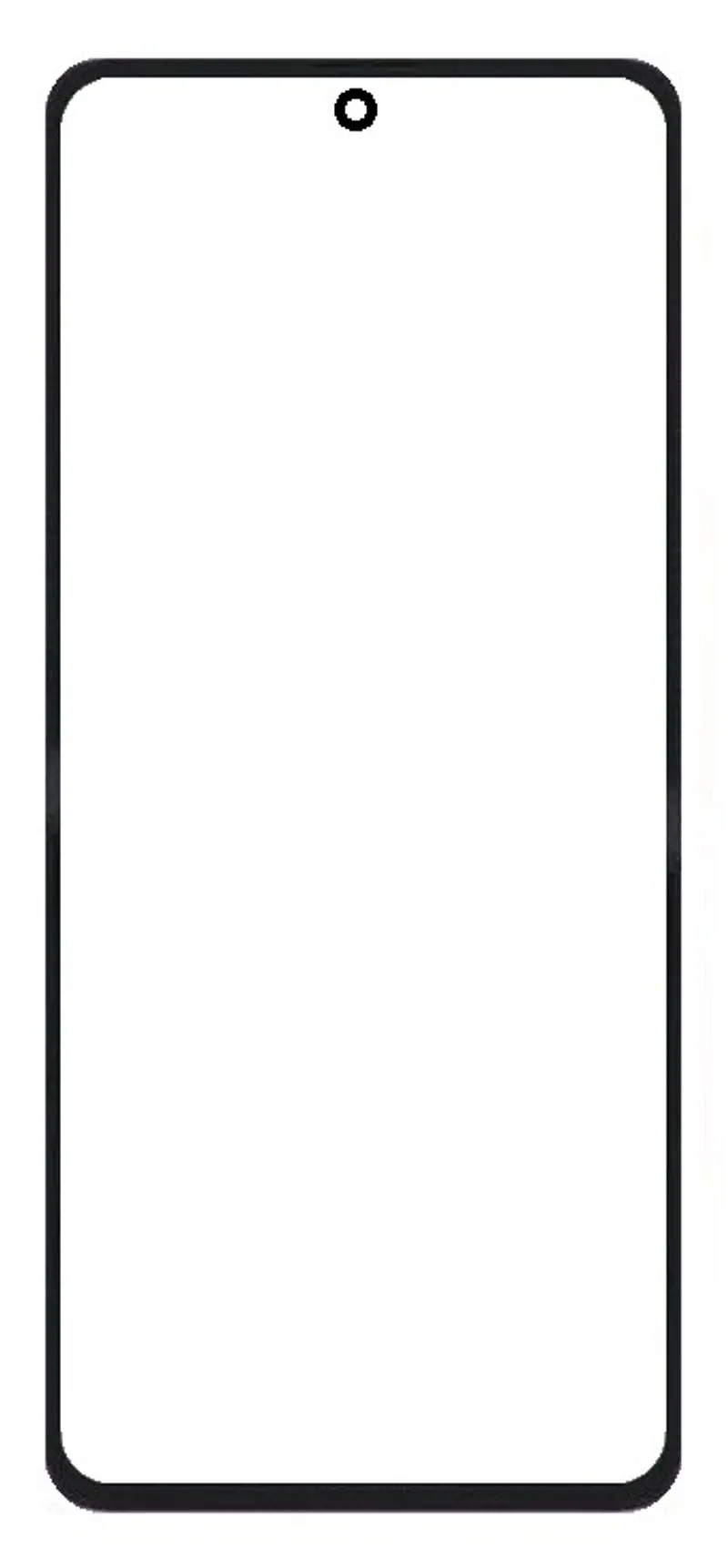 Front Glass for Vivo X Flip 5G - Gold — image 1