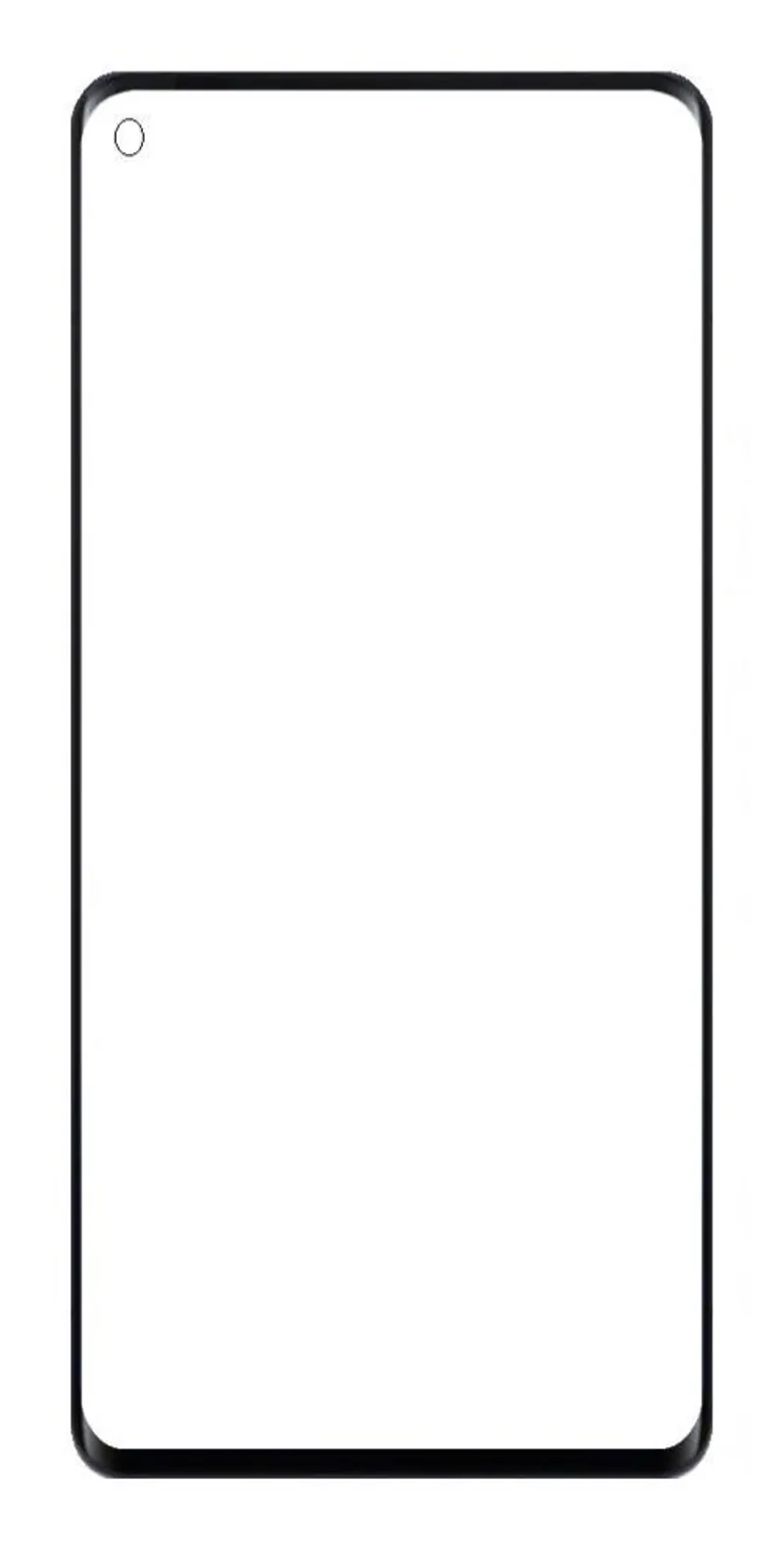 Front Glass for Vivo X51 5G - Grey — image 1