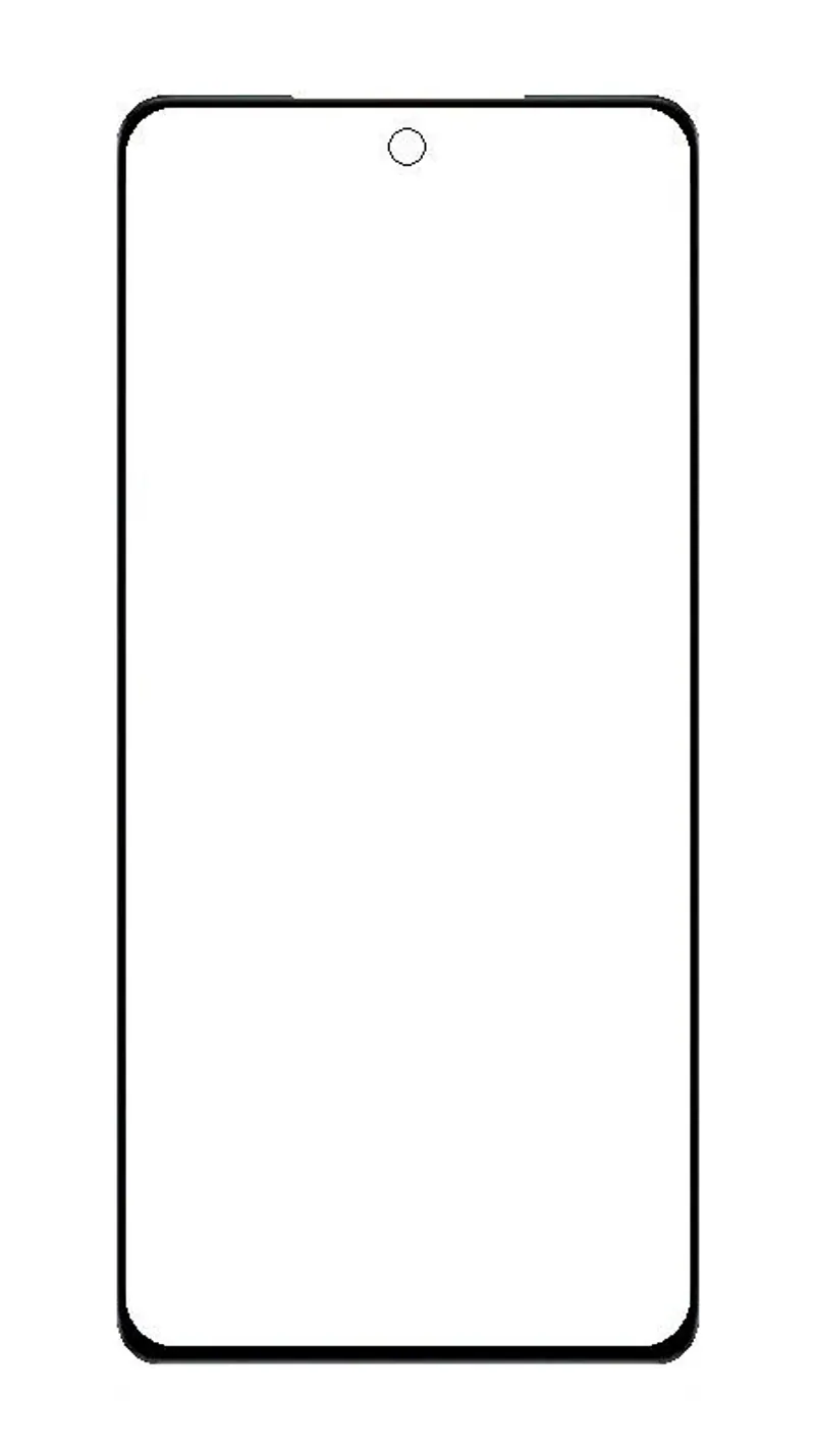 Front Glass for Vivo X70 - Black — image 1