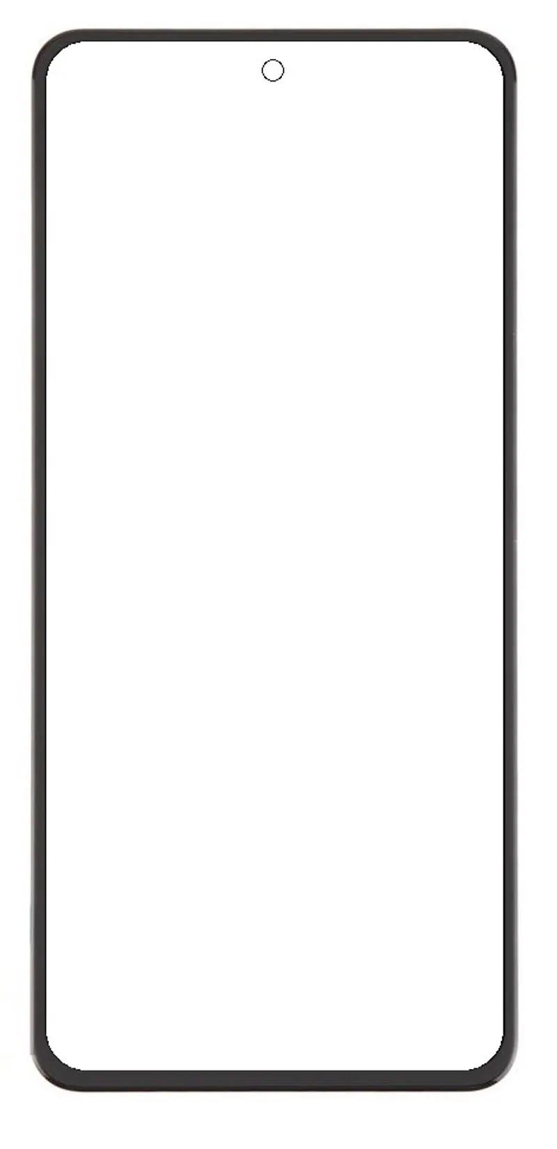 Front Glass for Vivo V40 SE 5G - Black — image 1