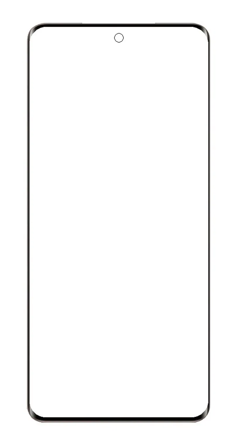 Front Glass for Vivo V40e 5G - Black — image 1