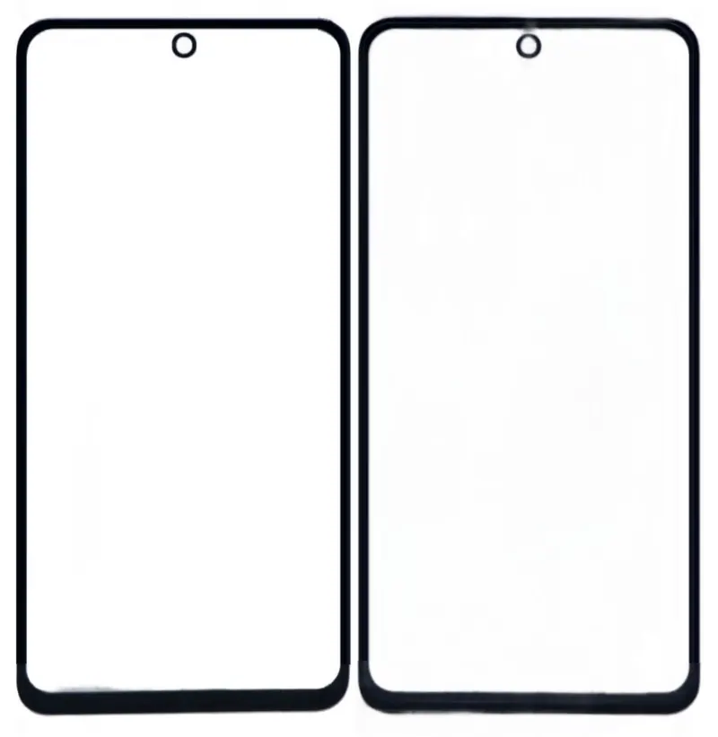 Front Glass for Vivo T3x 5G - Black — image 1