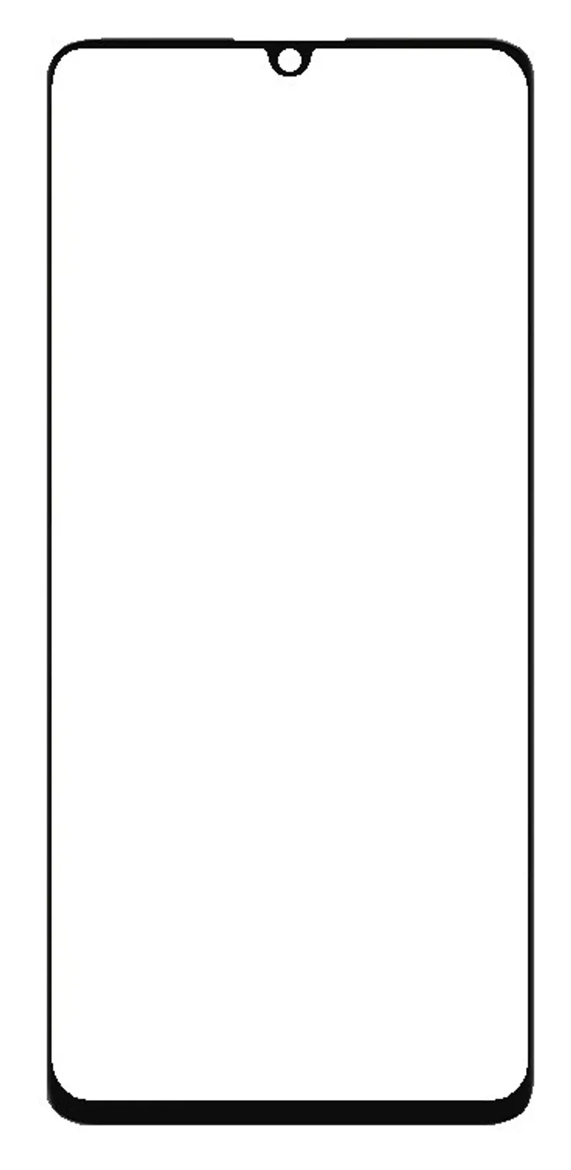Front Glass for Huawei Nova Y63 - Black — image 1