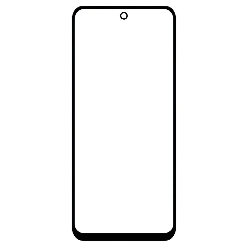 Front Glass for Xiaomi Poco M6 Plus 5G - Black — image 1