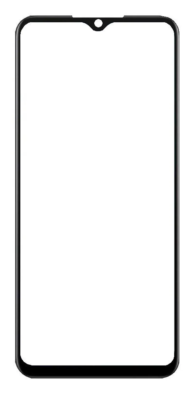 Front Glass for Oppo A77s - Black — image 1