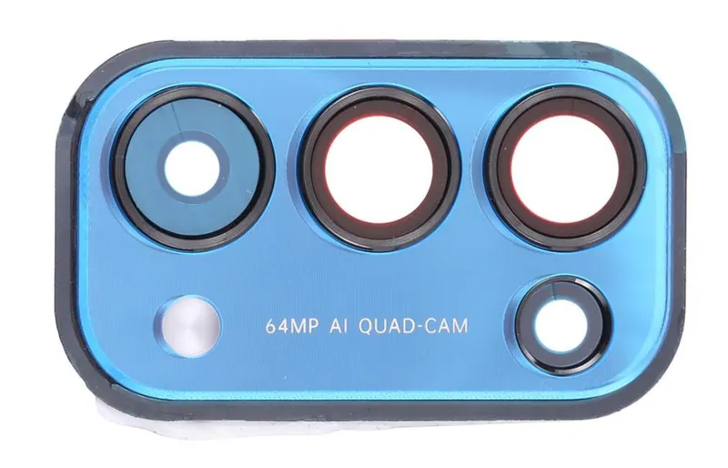 Camera Lens Glass with Frame for OPPO Reno5 5G Blue — image 1