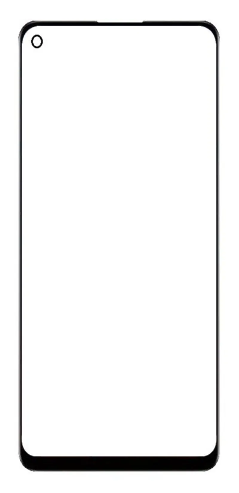 Front Glass for Oppo Reno5 F - Black — image 1