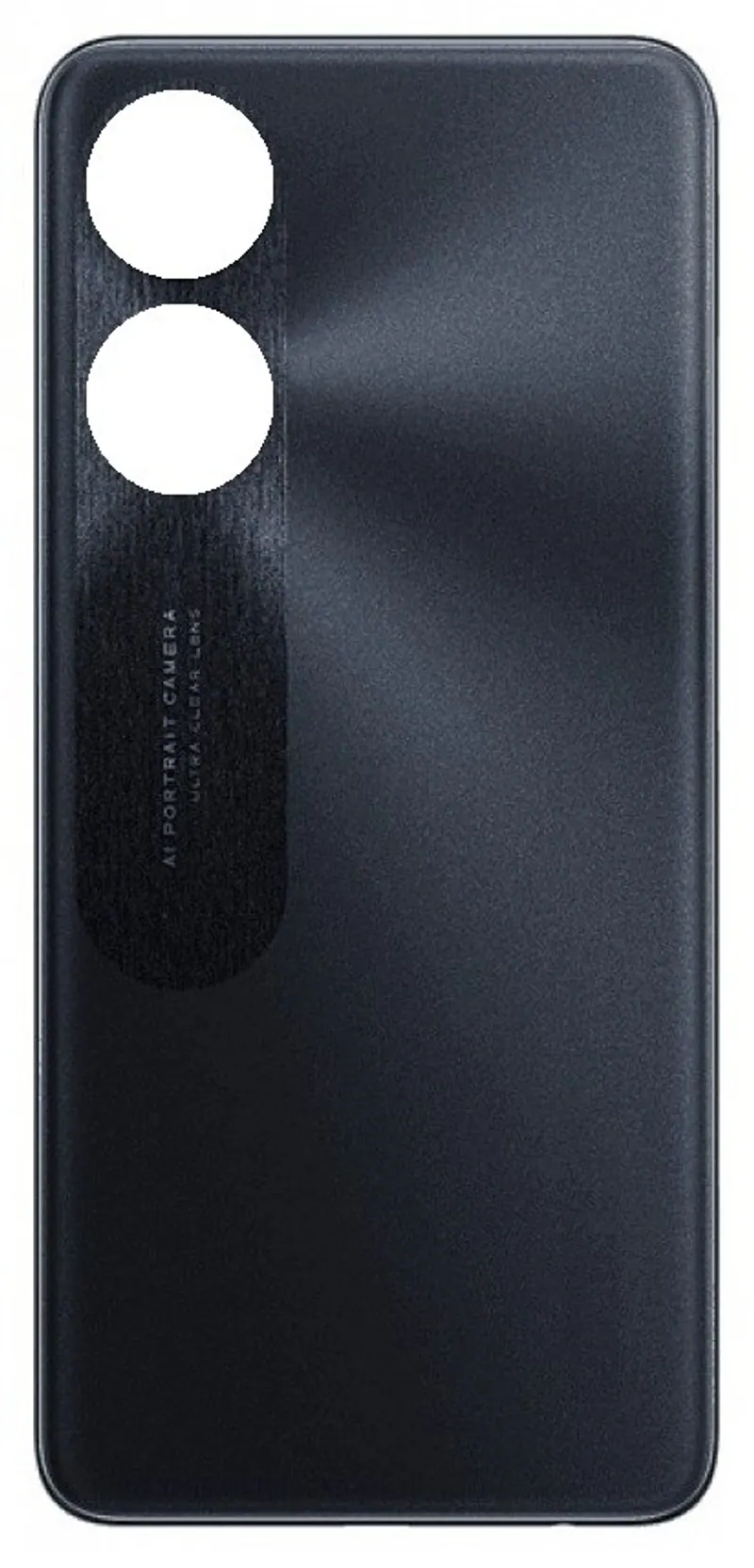 Back Panel Cover for Oppo Reno8 T 4G - Black — image 1