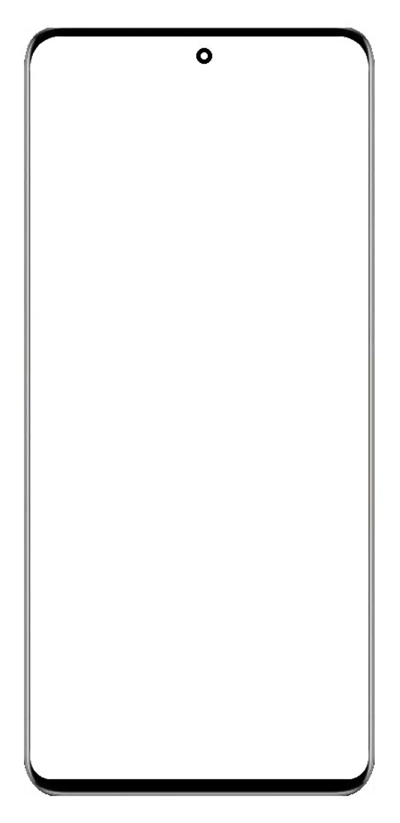 Front Glass for Honor X40 GT - Black — image 1