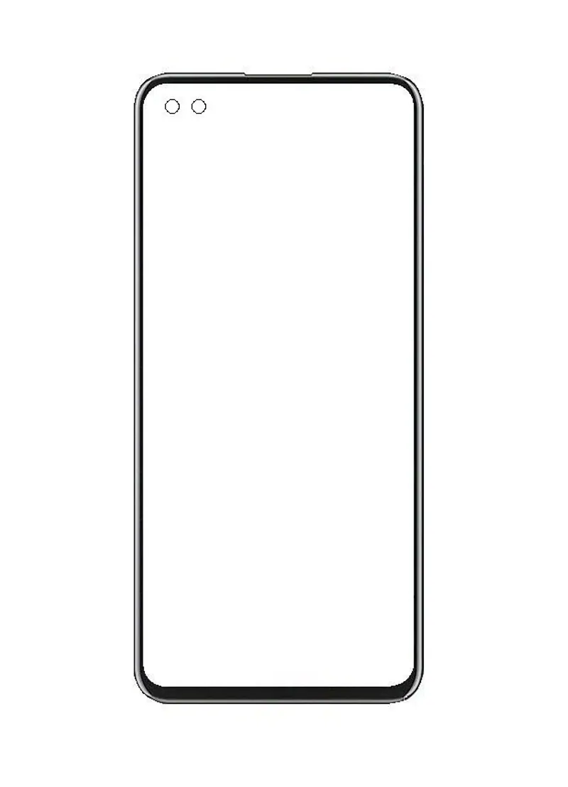 Front Glass for Honor V30 - Blue — image 1