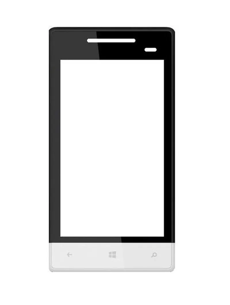 Front Glass for HTC Windows Phone 8S - White — image 1