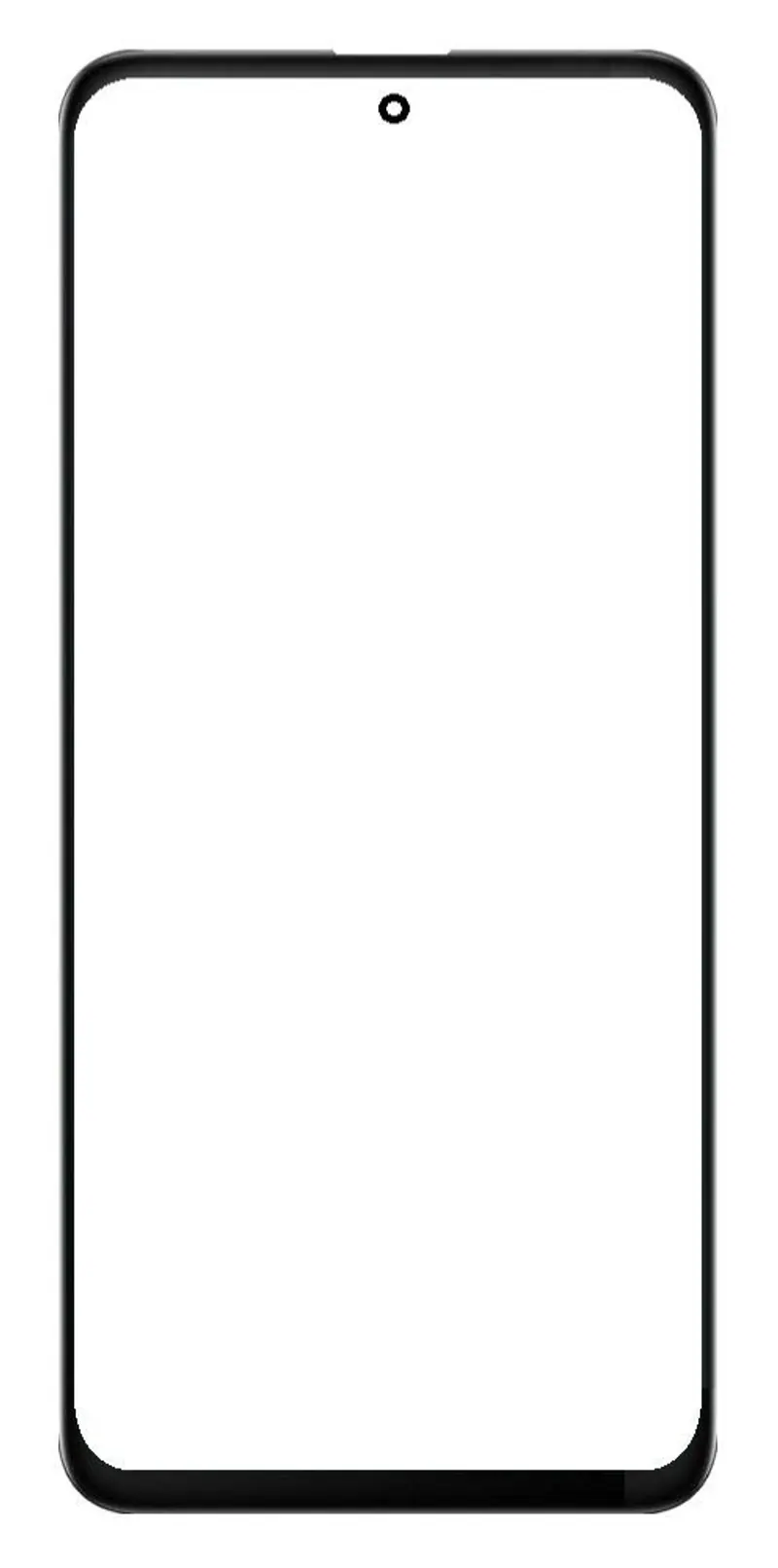 Front Glass for HTC U23 Pro - Black — image 1